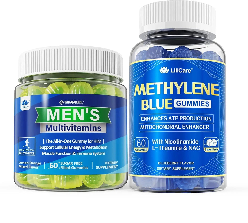 LILICARE Mens Multivitamins Gummies + Methylene Blue Gummies for Human LILICARE Au supplements