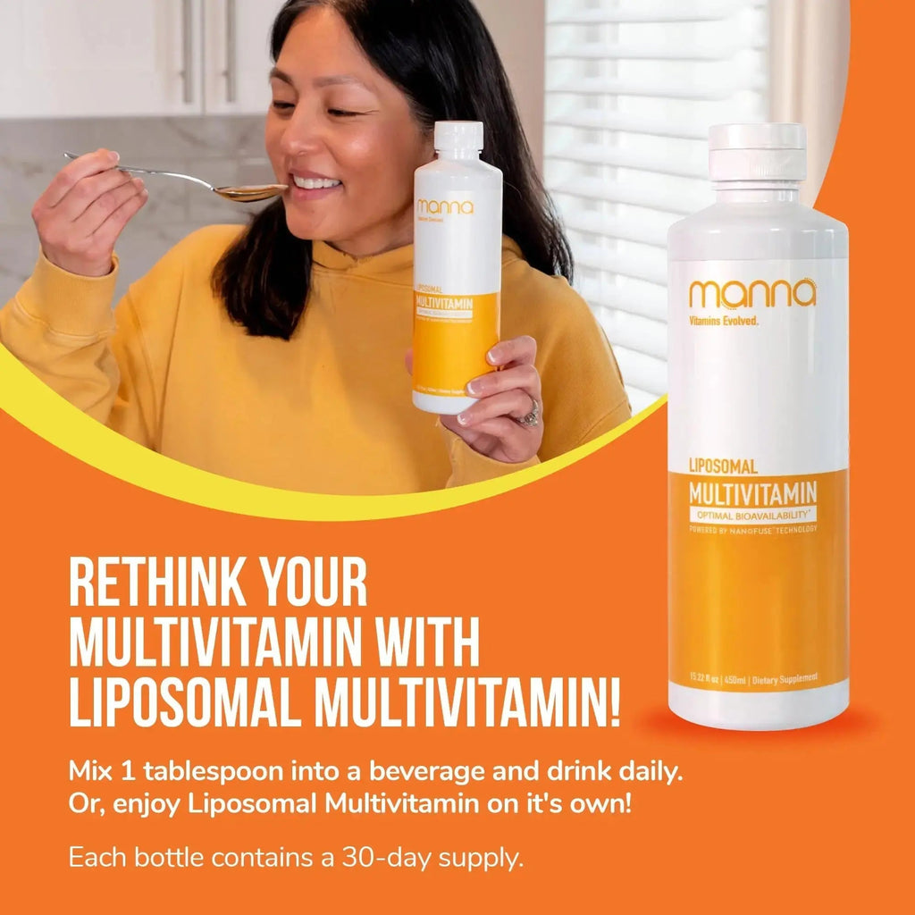 Manna Vitamins Evolved Liposomal Multivitamin - Daily Multivitamin Provides 20 Vitamins and Minerals - Multivitamins for Men and Women Manna Vitamins Evolved Au supplements