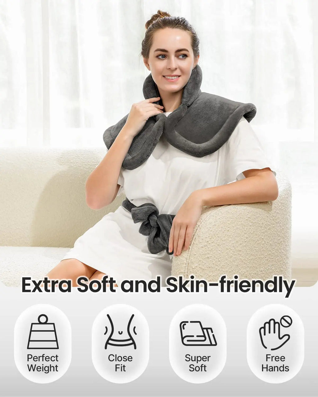 RENPHO Weighted Heating Pad for Back Pain Relief, FSA HSA Eligible, Electric Heat Pads RENPHO Au supplements