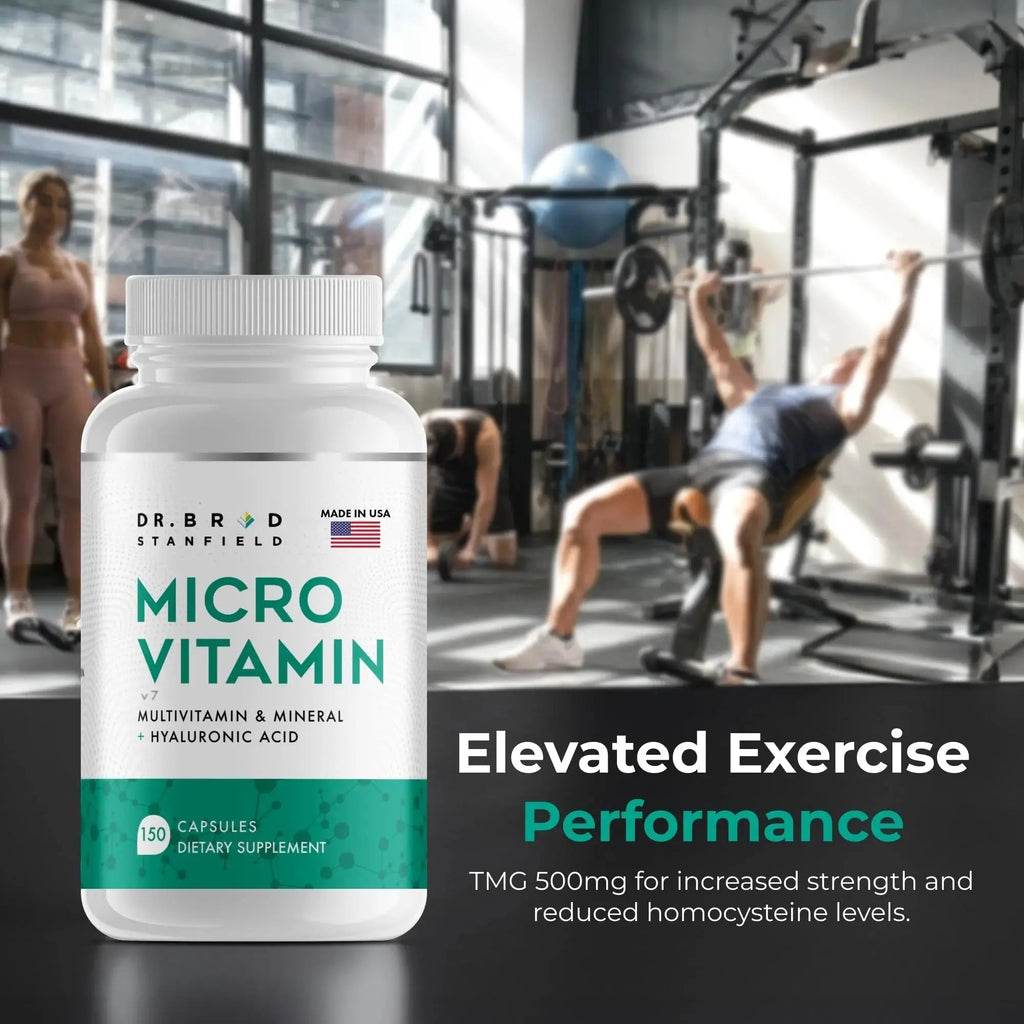 Dr Brad Stanfield Daily Low Dose MultiVitamin & Mineral for Men & Women to Support Cognitive Performance & Memory + Hyaluronic Acid for Skin Health Dr Brad Stanfield Au supplements
