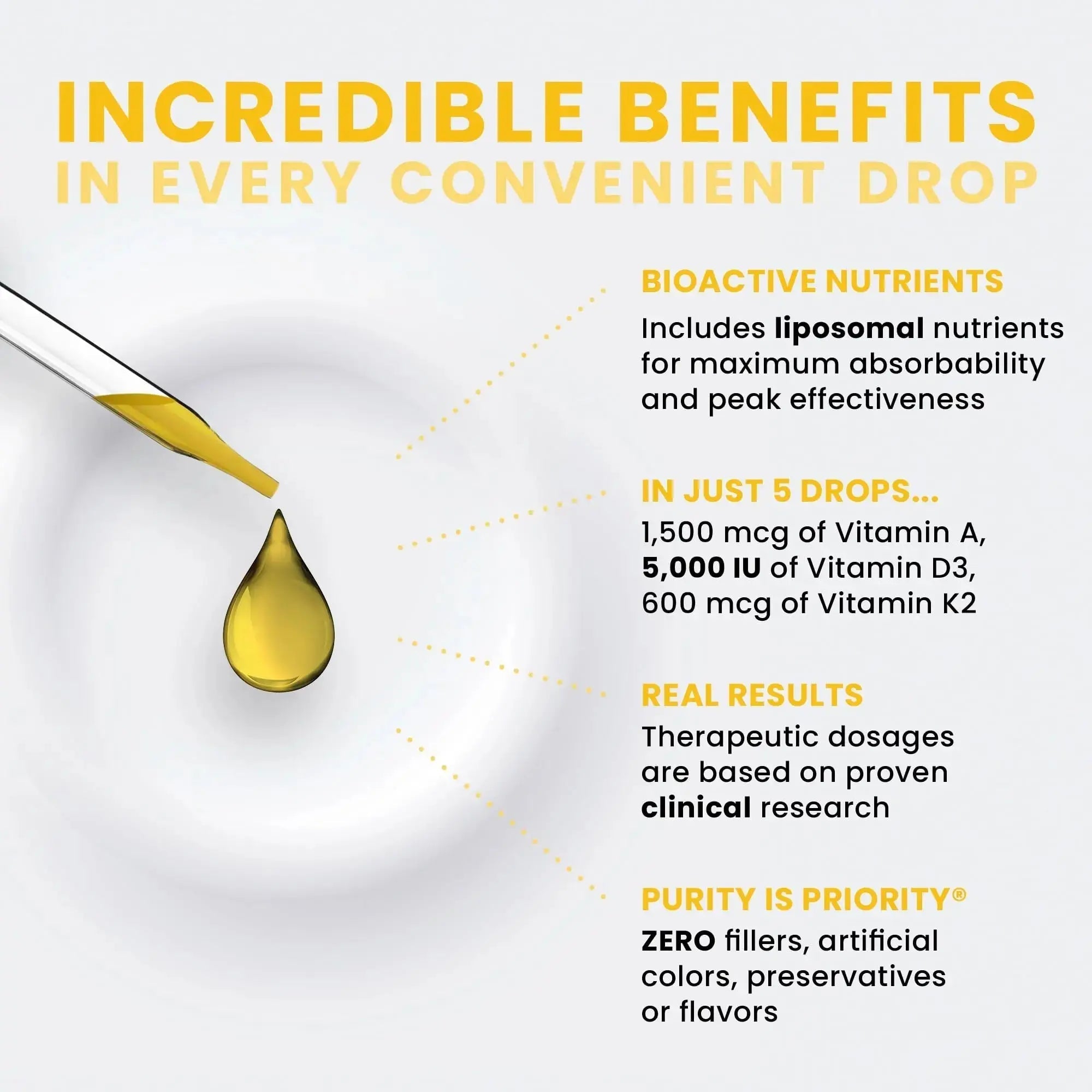 Pure Therapro Rx Vegan A-D-K Drops 10 Ml, Made in USA | 3 Month Supply | Vitamin A (Palmitate), Liposomal Vitamin D3 (Pureshine) Pure Therapro Rx Au supplements