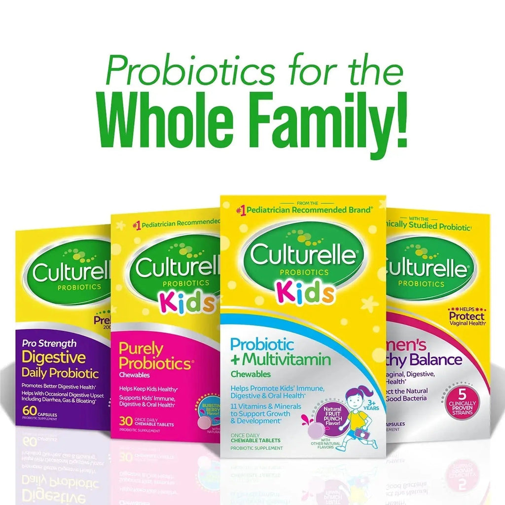 Culturelle Kids Probiotic + Complete Multivitamin Chewable For Kids, Ages 3+, 30 Count, Digestive Health, Oral Health & Immune Support Culturelle Au supplements