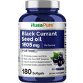 NusaPure Black Currant Seed Oil 1605 mg Gamma Linoleic Acid (GLA) 15% 180 Softgels (Non-GMO, Soyfree) NusaPure Au supplements