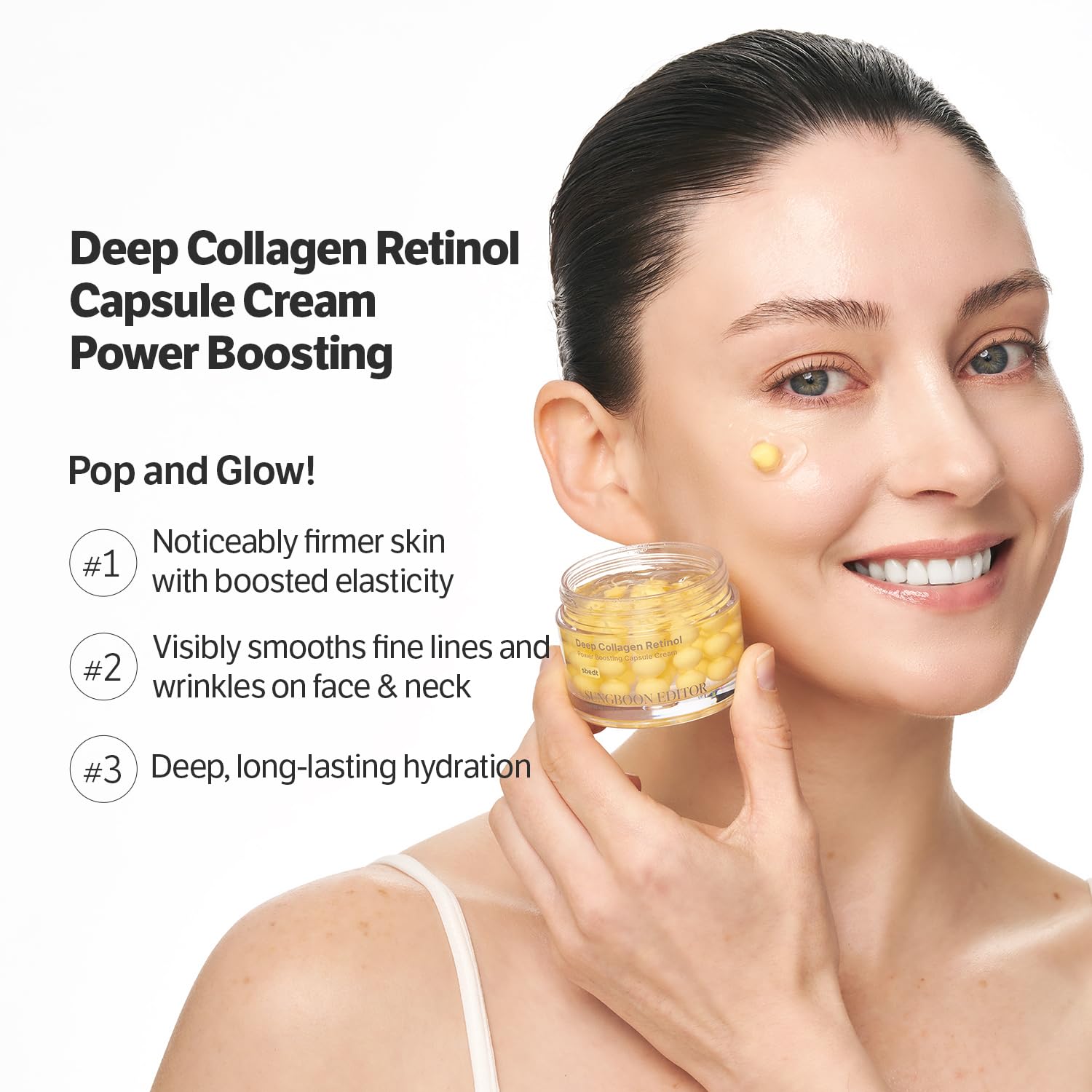 SUNGBOON EDITOR Deep Collagen Retinol Capsule Cream | For Fine Lines and Dry Skin