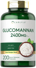 Carlyle Glucomannan Capsules | 200 Count | Soluble Fiber Pills | Non-GMO Carlyle Au supplements