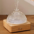 Lecdura Glass Essential Oil Diffuser with Glass Reservoir & Wood Base - Plastic Free, 200ml Lock Lecdura Au supplements