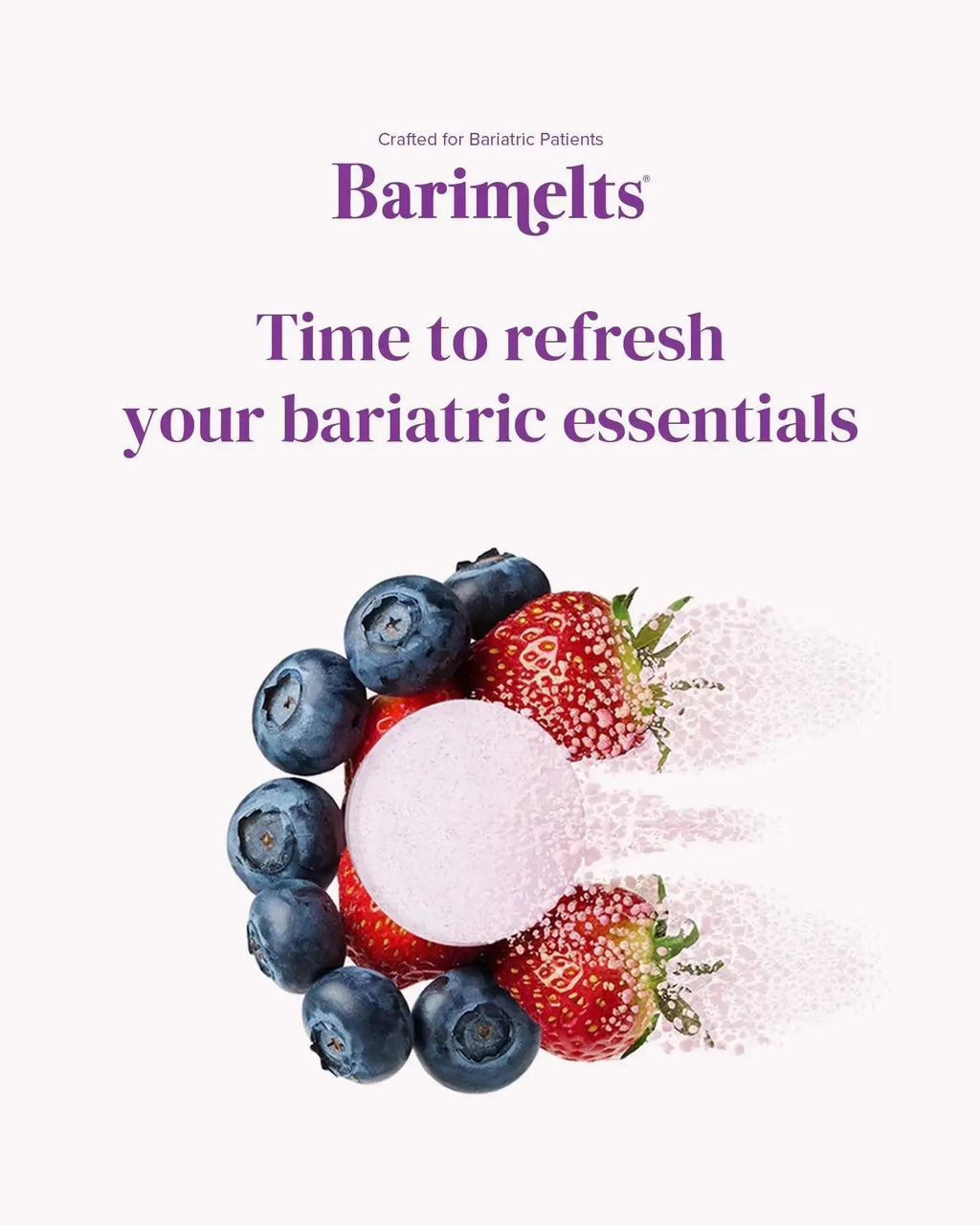 BariMelts Multivitamin, 60 Fast-Dissolving Tablets (1-Month Supply), Sugar-Free Bariatric Multivitamin for Women, Natural Fruit Flavor BariMelts Au supplements