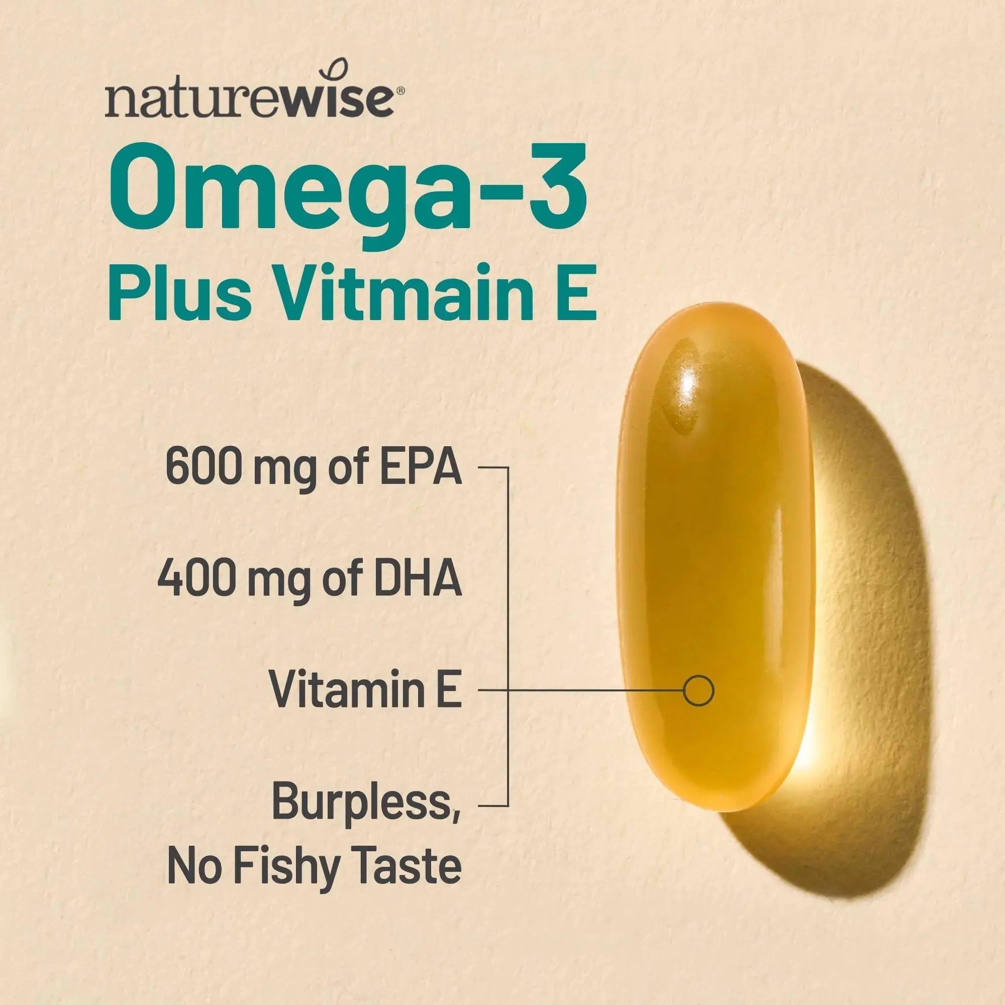 NatureWise [1] Multivitamin for Men - Non-GMO - 90 Capsules[45-Day Supply] + (Pack of 2) Omega 3 Fish Oil 1000mg + Vitamin E - Wild-Caught - 60 Softgels[30-Day Supply] NatureWise Au supplements