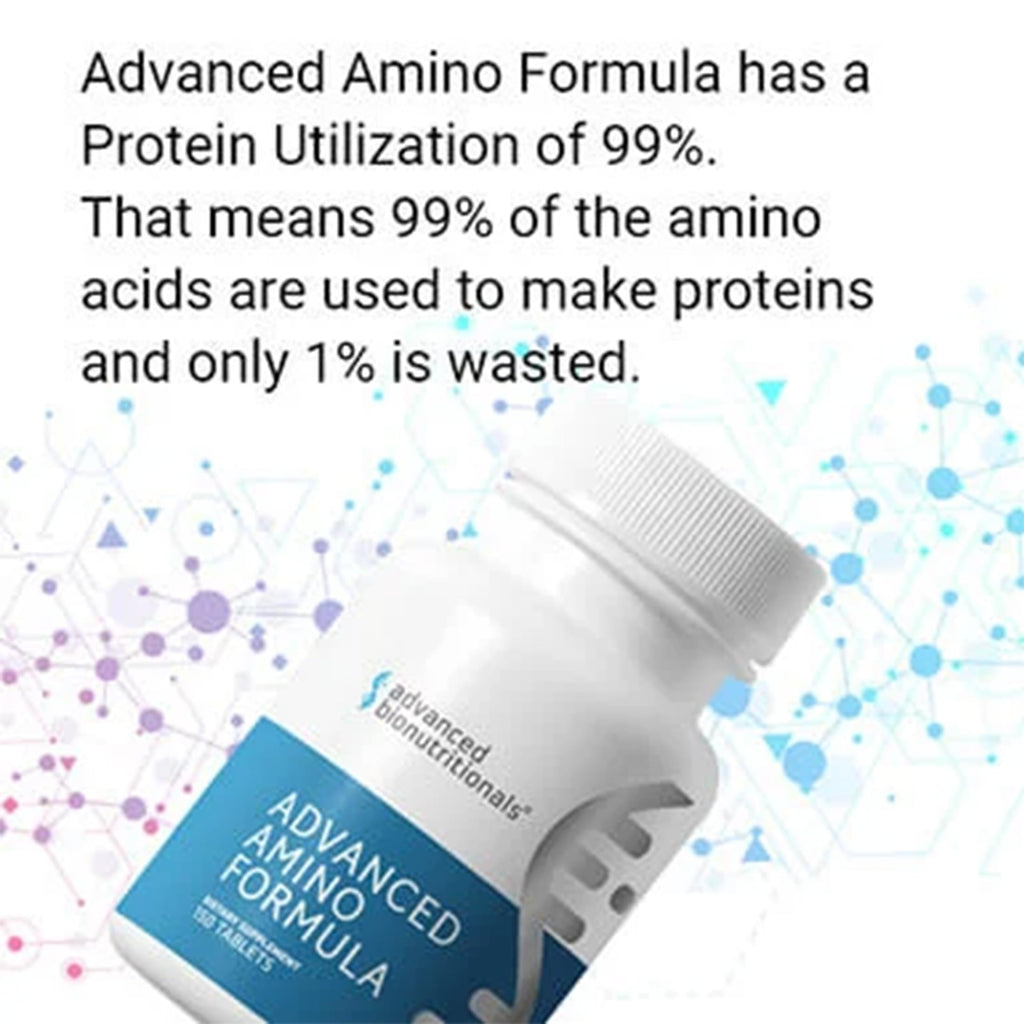 Advanced Bionutritionals – Advanced Amino Formula Tablets, Amino Acid Supplement, Build Muscle, Post Workout Recovery, Energy, Stamina, Non-GMO,