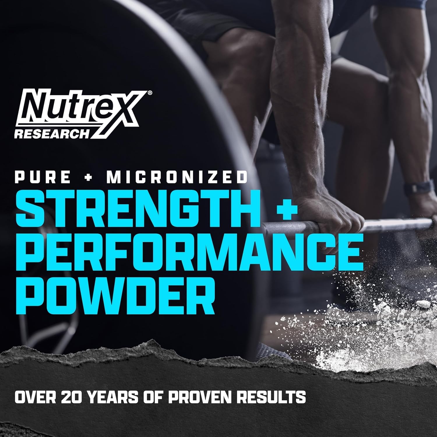 Nutrex Research Ultra Pure Creatine Monohydrate Powder Unflavored | 5G Micronized Creatine Powder for Muscle Gain, Strength