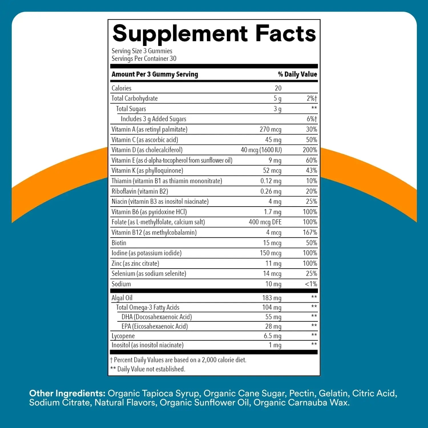 SmartyPants Men's Multivitamin Gummies - Improved Formula: Omega 3 (DHA/EPA), Methylfolate, Vitamin D3, C, Vitamin B12, B6, Vitamin A SmartyPants Au supplements