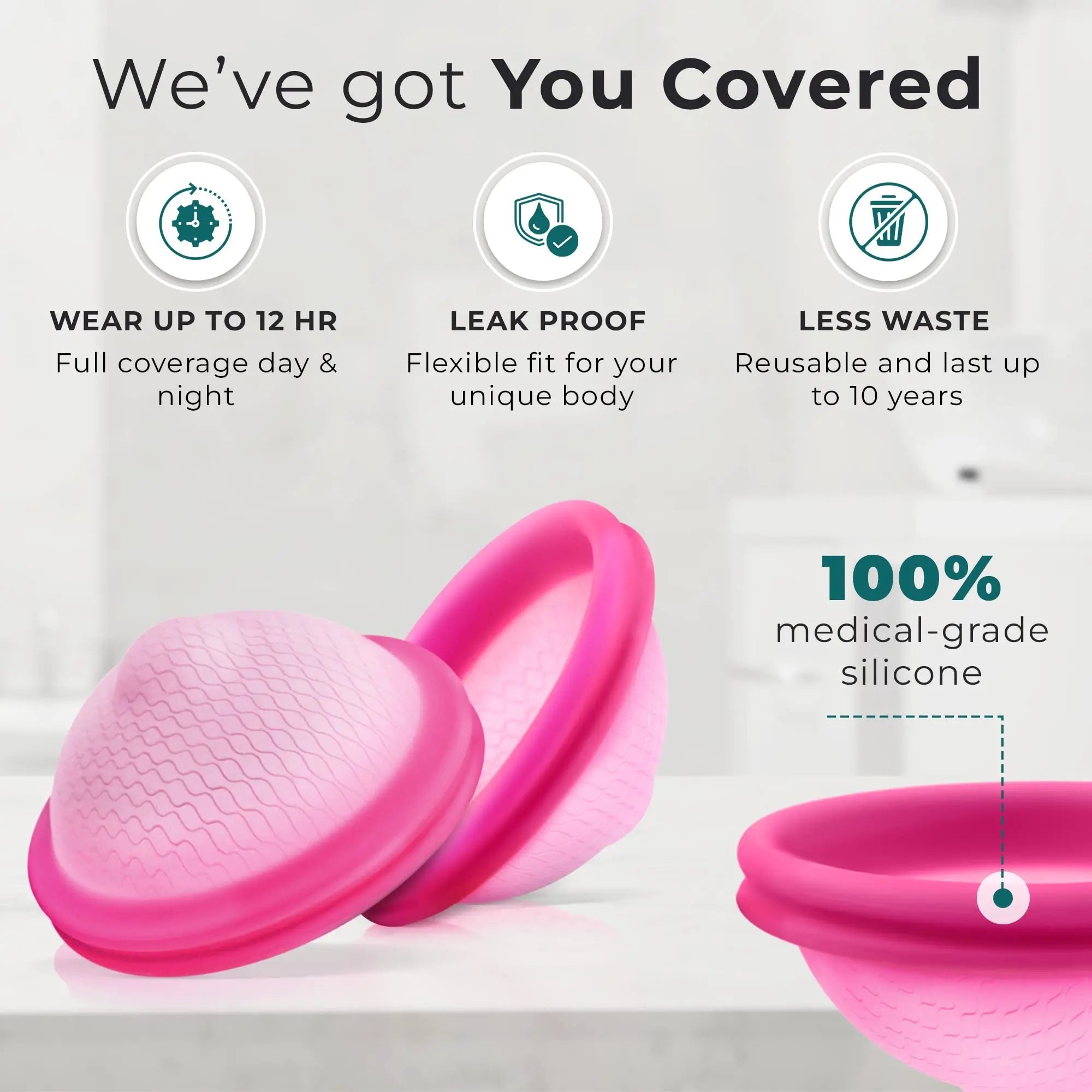 Ecoblossom Reusable Menstrual Disc - Large Menstrual Cup - Soft Period Disc for Women Designed EcoBlossom Au supplements