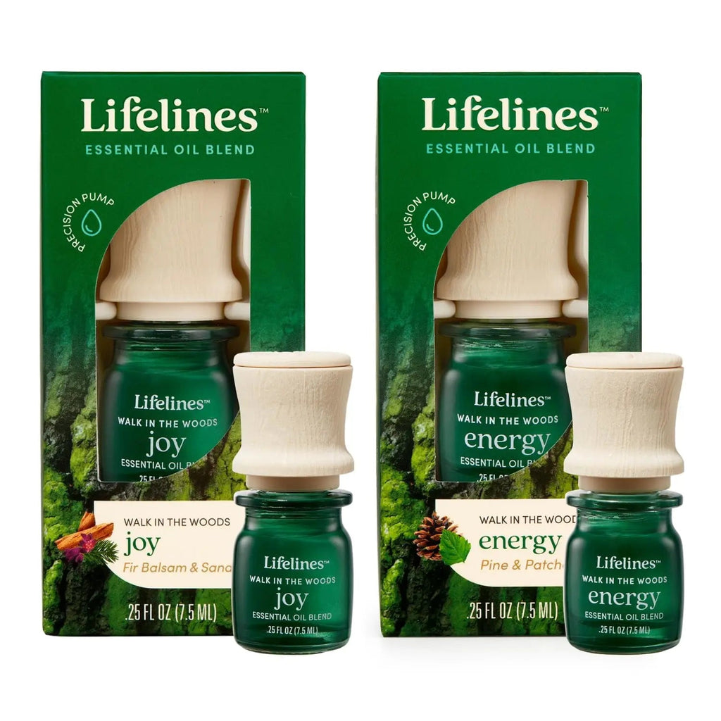 Lifelines Essential Oil Blend 2-Pack, Walk in The Woods: Energy & Joy Oils for Essential Oil Diffuser Lifelines Au supplements