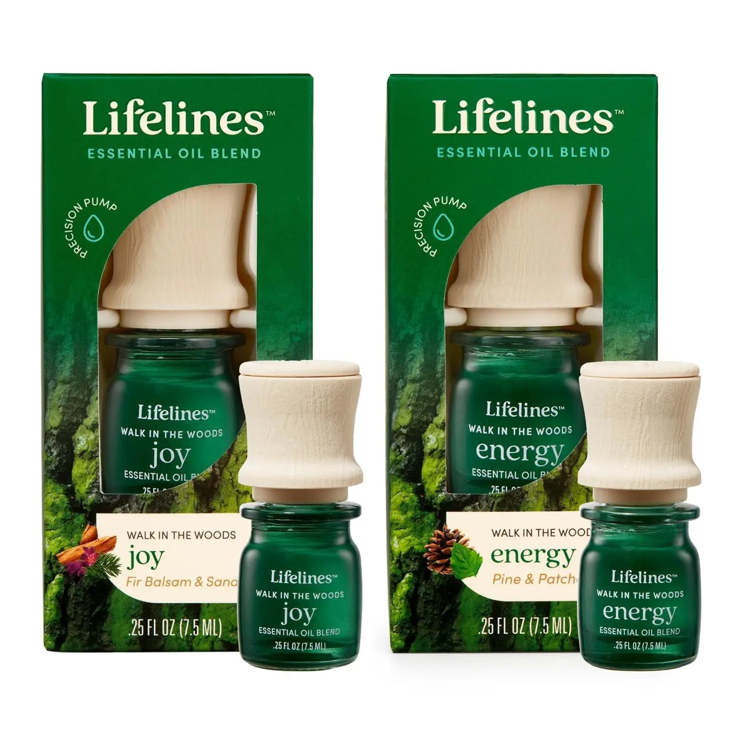 Lifelines Essential Oil Blend 2-Pack, Walk in The Woods: Energy & Joy Oils for Essential Oil Diffuser Lifelines Au supplements