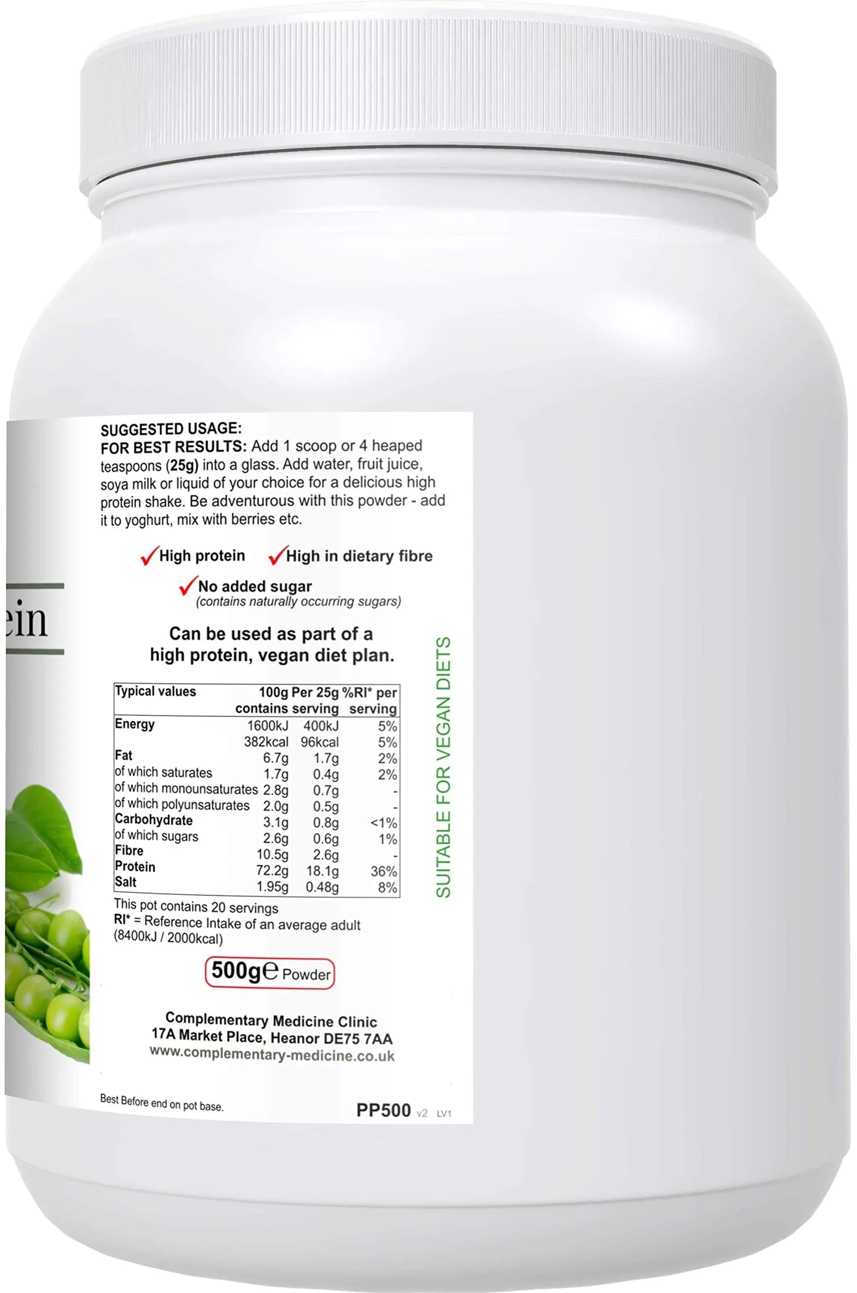 Complementary Supplements - BodyFuel Hypoallergenic Pea Protein Isolate Powder Plus Phytonutrients Complementary Supplements Au supplements