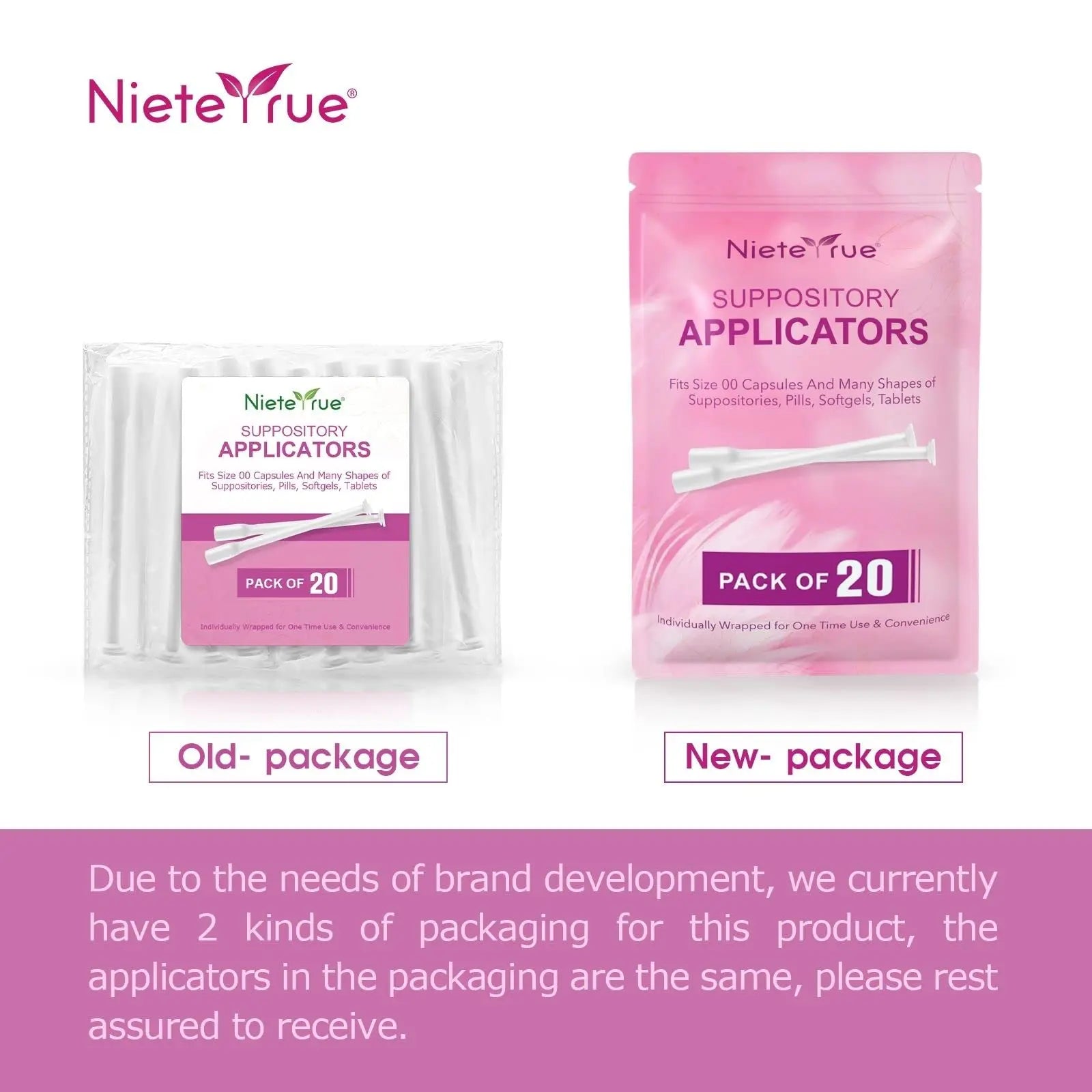 Nieteyrue (40 Packs) Disposable Vaginial Applicators Individually Wrapped Hygienic Fit Nieteyrue Au supplements