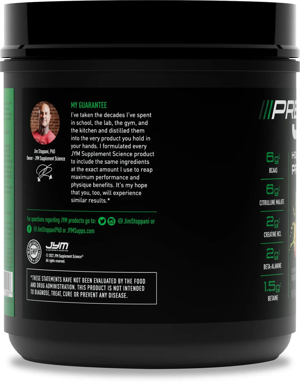 PRE JYM 30 Servings - Pineapple Strawberry JYM Supplement Science Au supplements