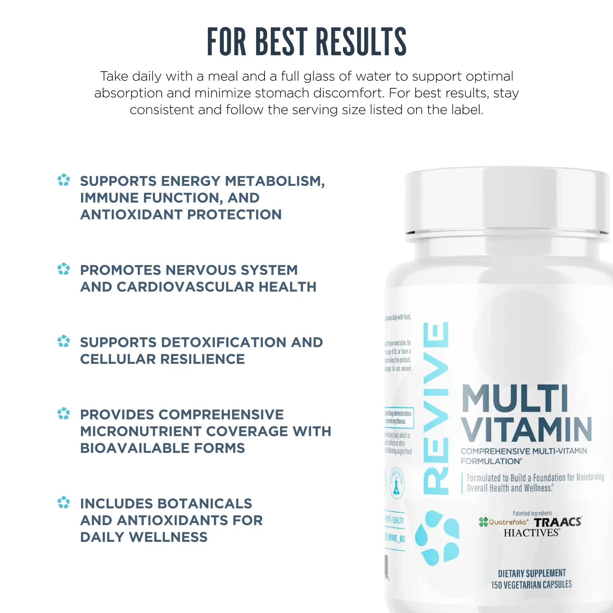 Revive MD Multi-Vitamin Supplement for Men & Women – Daily Multivitamin Supports Energy, Immunity & Overall Health with Essential Vitamins Revive Au supplements