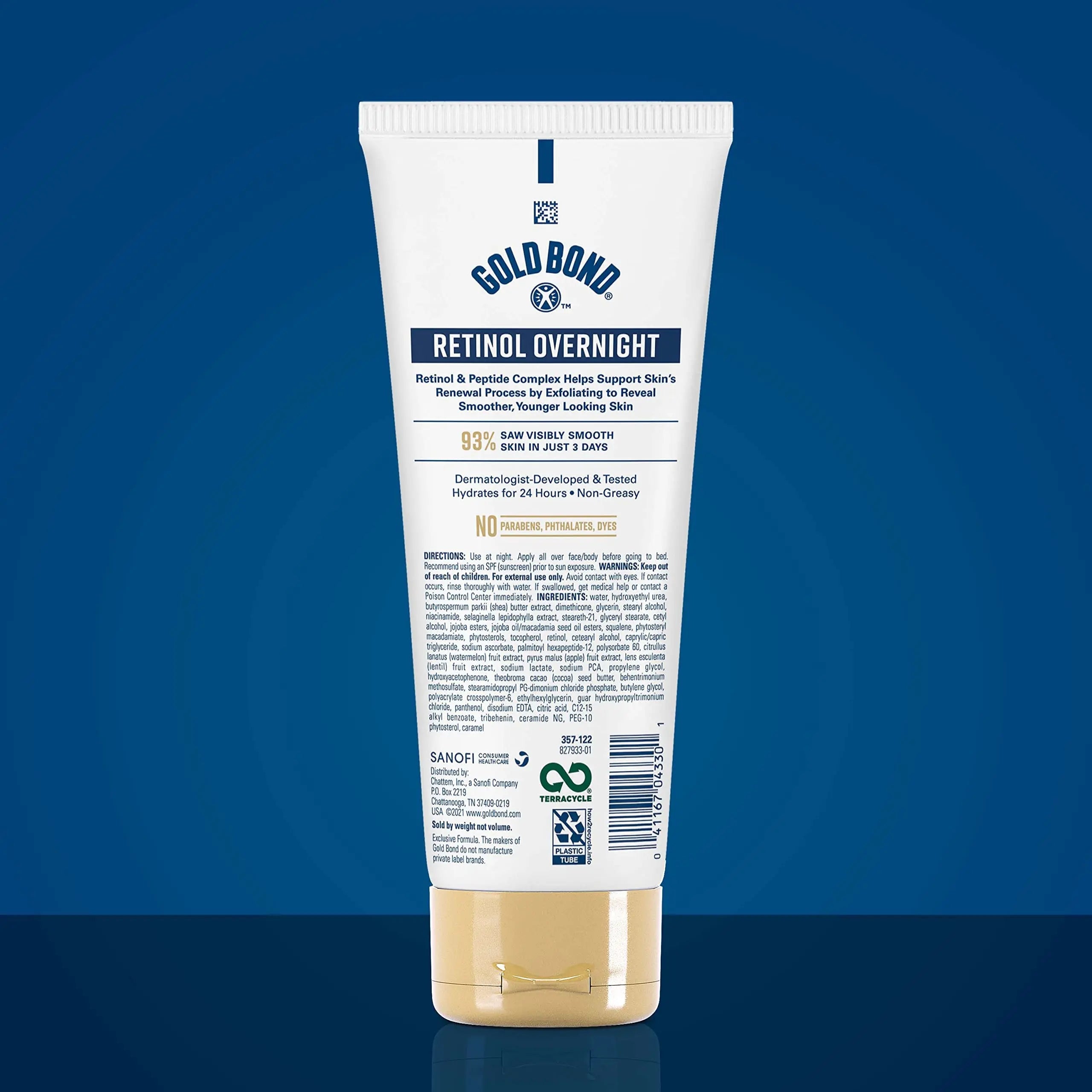 Gold Bond Age Renew Retinol Overnight Body & Face Lotion, With Retinol Gold Bond Au supplements