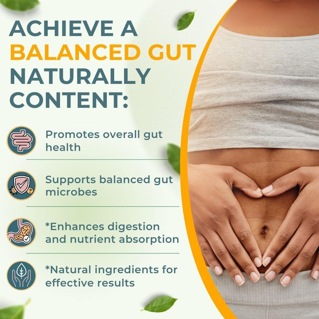 Vital Gut Health 4in1 Formula with Apple Cider Vinegar, Prebiotics & Probiotics, Digestive Enzymes for Strong Immunity Support