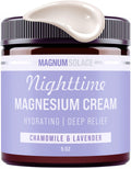 Magnum Solace Magnesium Lotion – Nighttime Magnesium Cream – Apply to Legs, Arms or Chest - Topical Magnesium Chloride – USA Made and Safe for Kids (Chamomile Lavender) Magnum Solace Au supplements