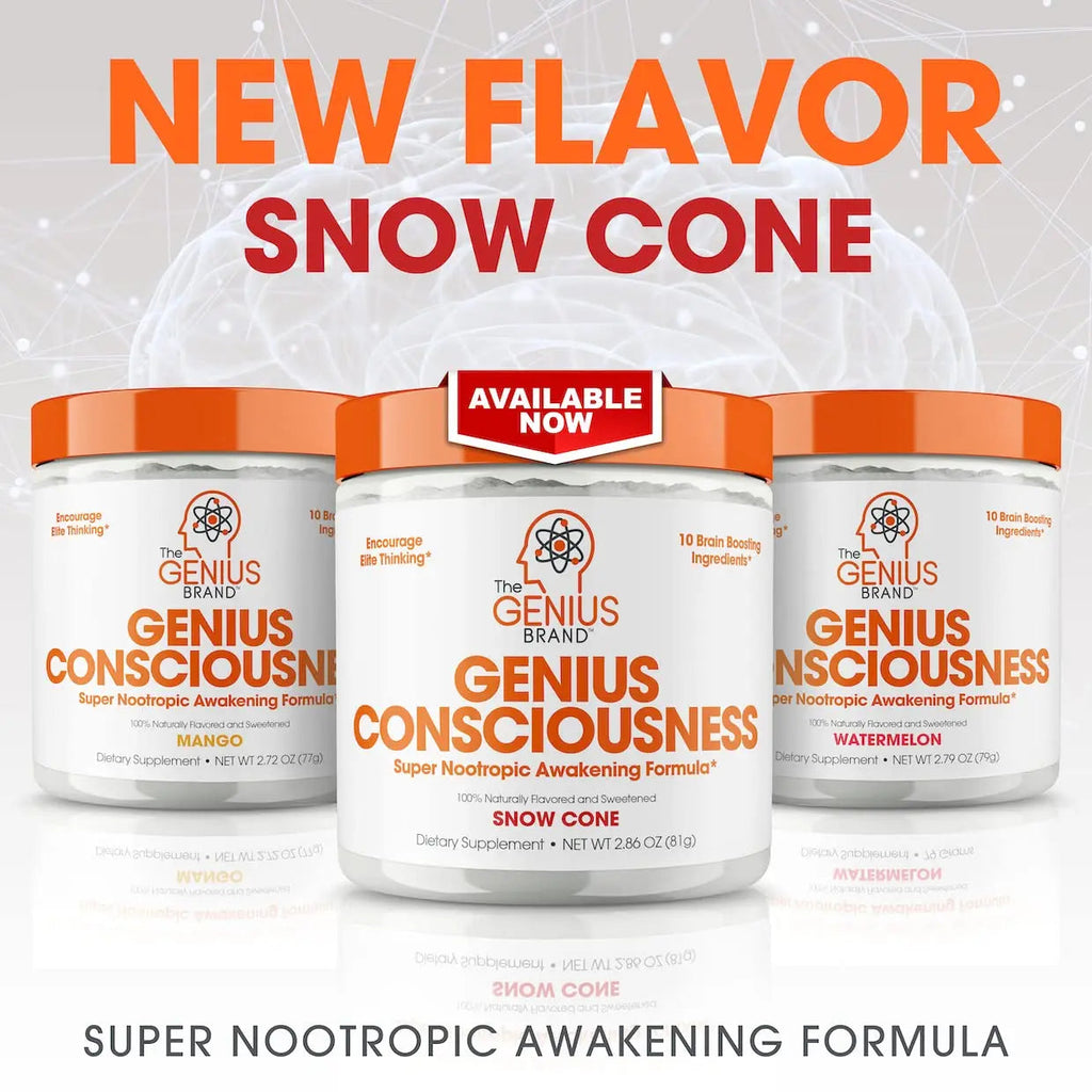 Genius Consciousness, Super Nootropic Brain Supplement Powder, Watermelon The Genius Brand Au supplements