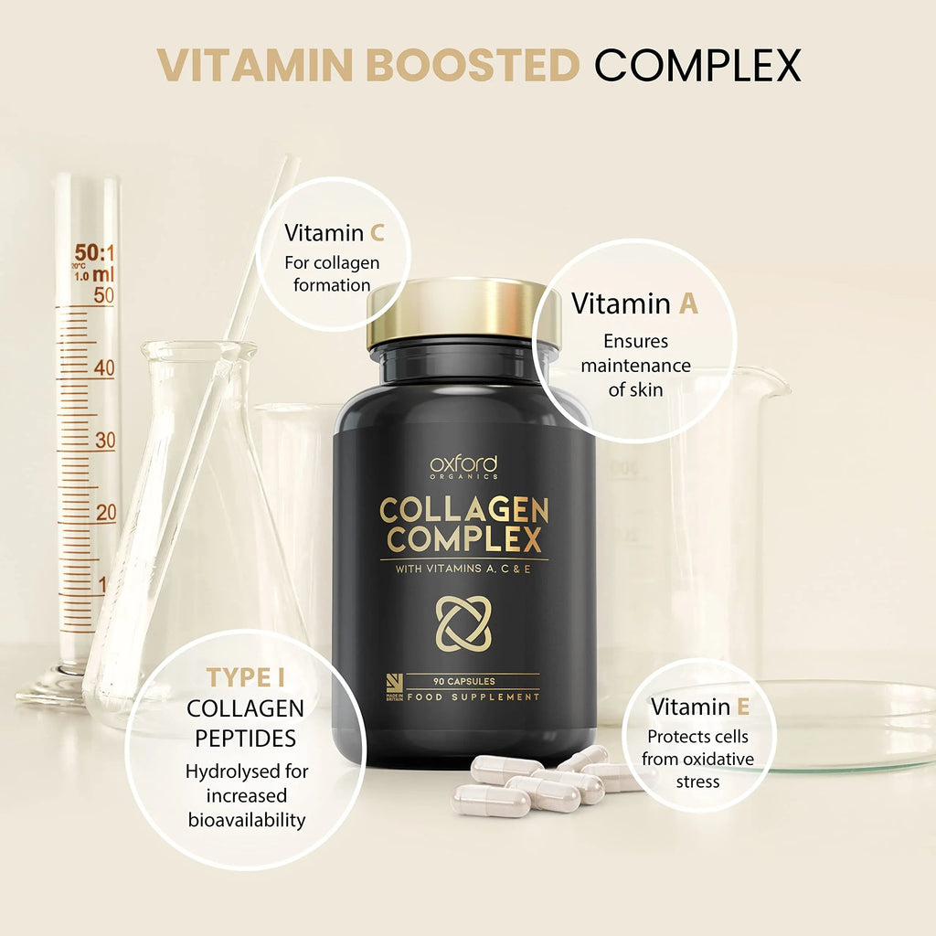 Advanced Collagen Complex | 1593mg Vitamin Boosted Complex for Glowing Hair, Skin & Nails Oxford Organics Au supplements