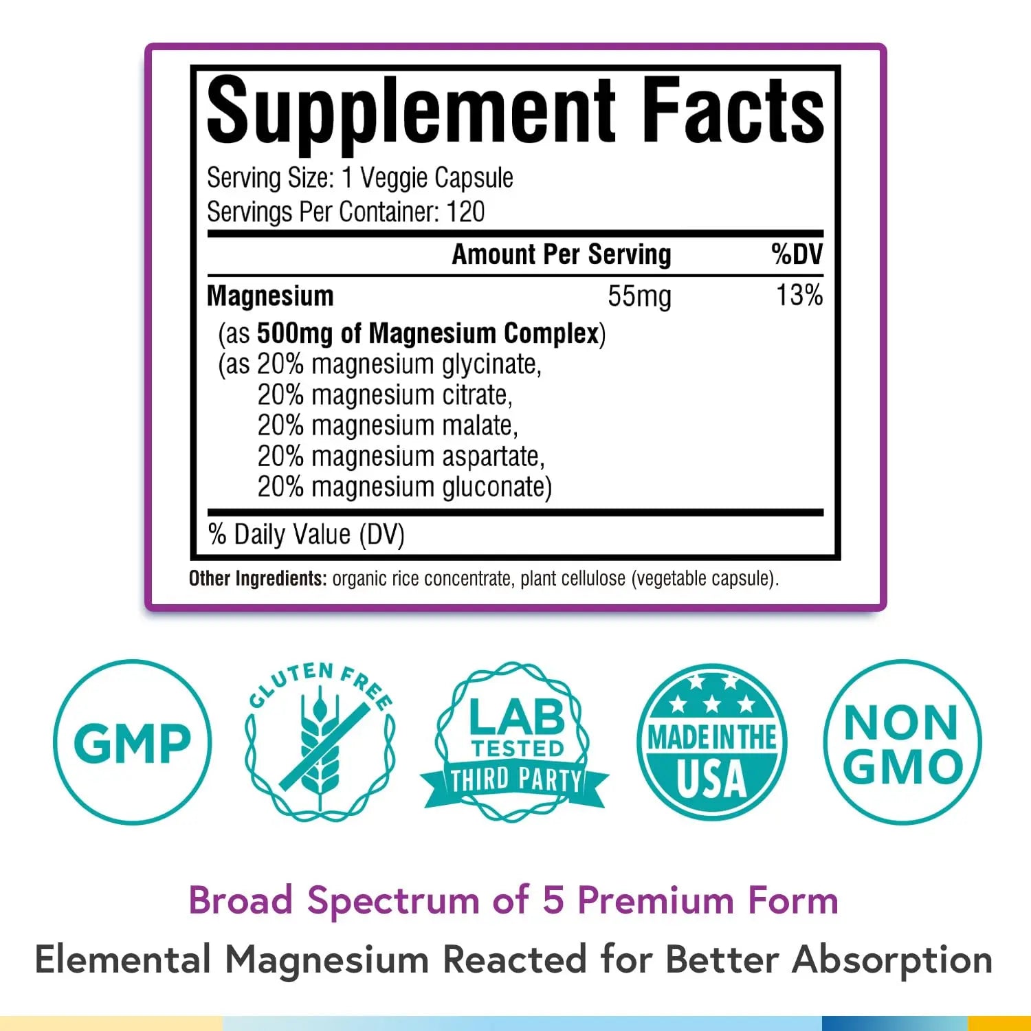 Terranics Magnesium Complex, Total 240 Capsules, Max Absorption, Glycinate, Citrate Terranics Au supplements