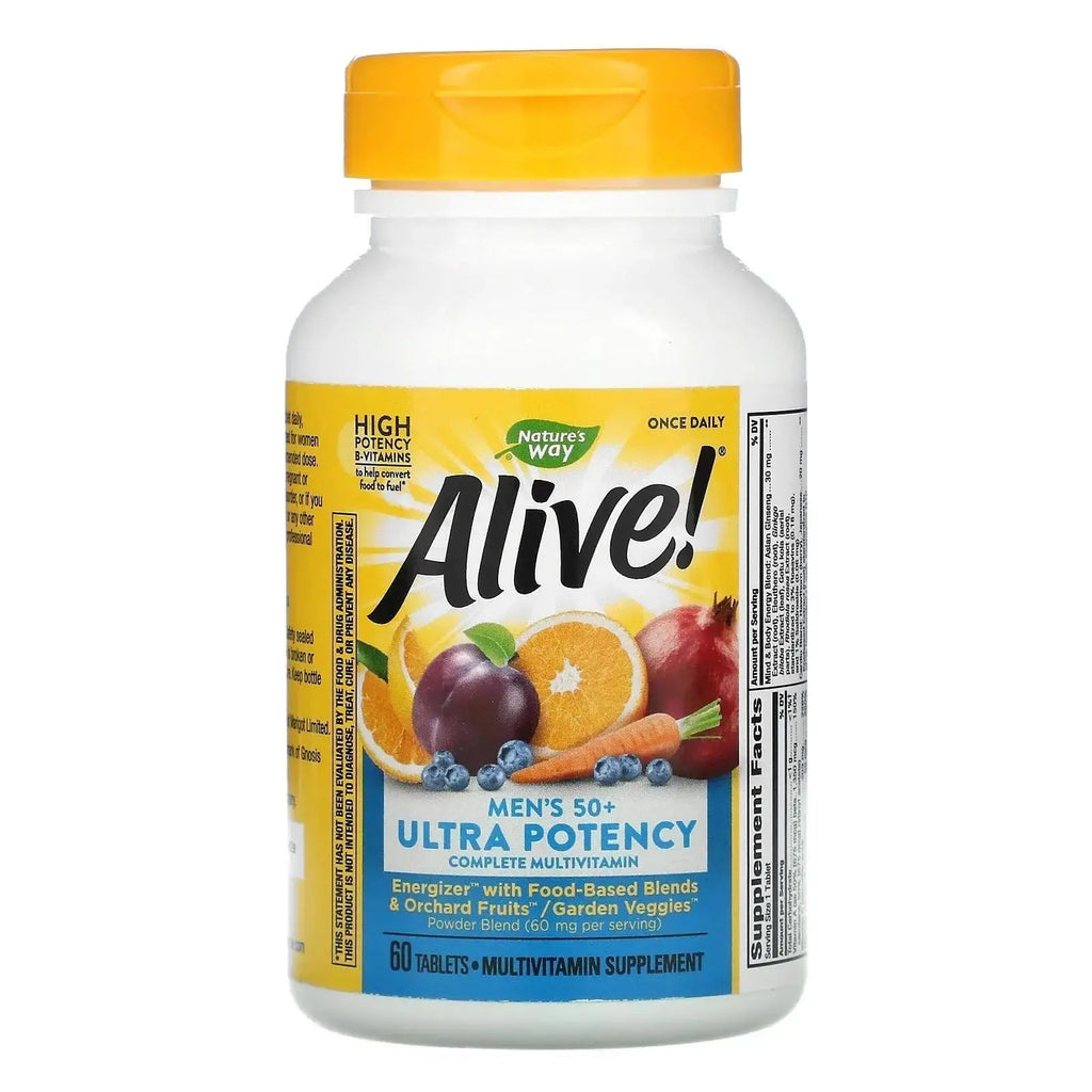 Alive! Once Daily Men's 50+ Ultra - 60 Tablets by Nature's Way Nature's Way Au supplements