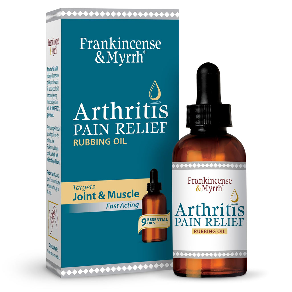 Frankincense & Myrrh Arthritis Pain Relief Rubbing Oil – Arthritis Pain Reliever with Frankincense Essential Oil for Sciatica, Lower Back, Neck, Hands, Knees, Joints and Shoulders, 2 fl.oz. - 1 Pack FRANKINCENSE & MYRRH Au supplements