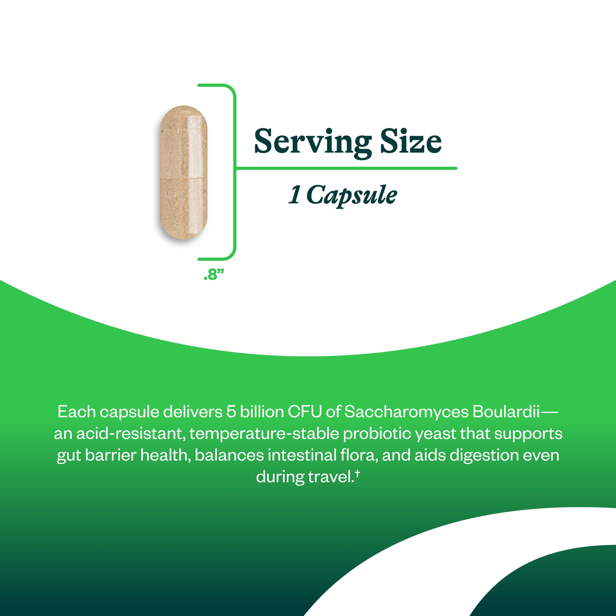 Seeking Health Saccharomyces Boulardii - Gentle Digestive Support for Healthy Bowel Movements* - Supports a Good GI Tract Environment & Microbiome While Traveling*