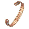 EnerCoppeX Copper Magnetic Bracelet for Women, 99.99% Pure Copper Cuff with 3500 Gauss Magnets (A) EnerCoppeX Au supplements