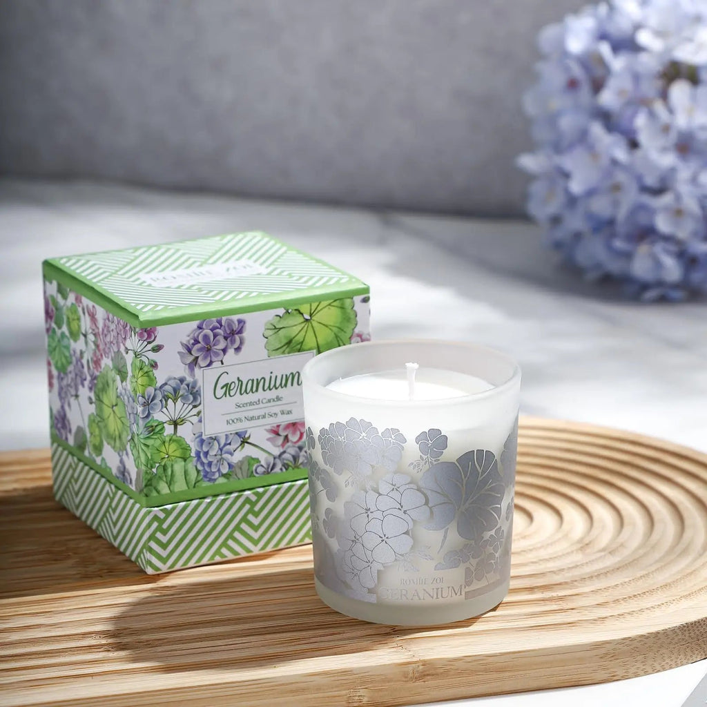 ROMIIE ZOI Scented Candle - Geranium - 6oz Aromatherapy Soy Wax Jar Candle for Home, Gifts for Women ROMIIE ZOI Au supplements