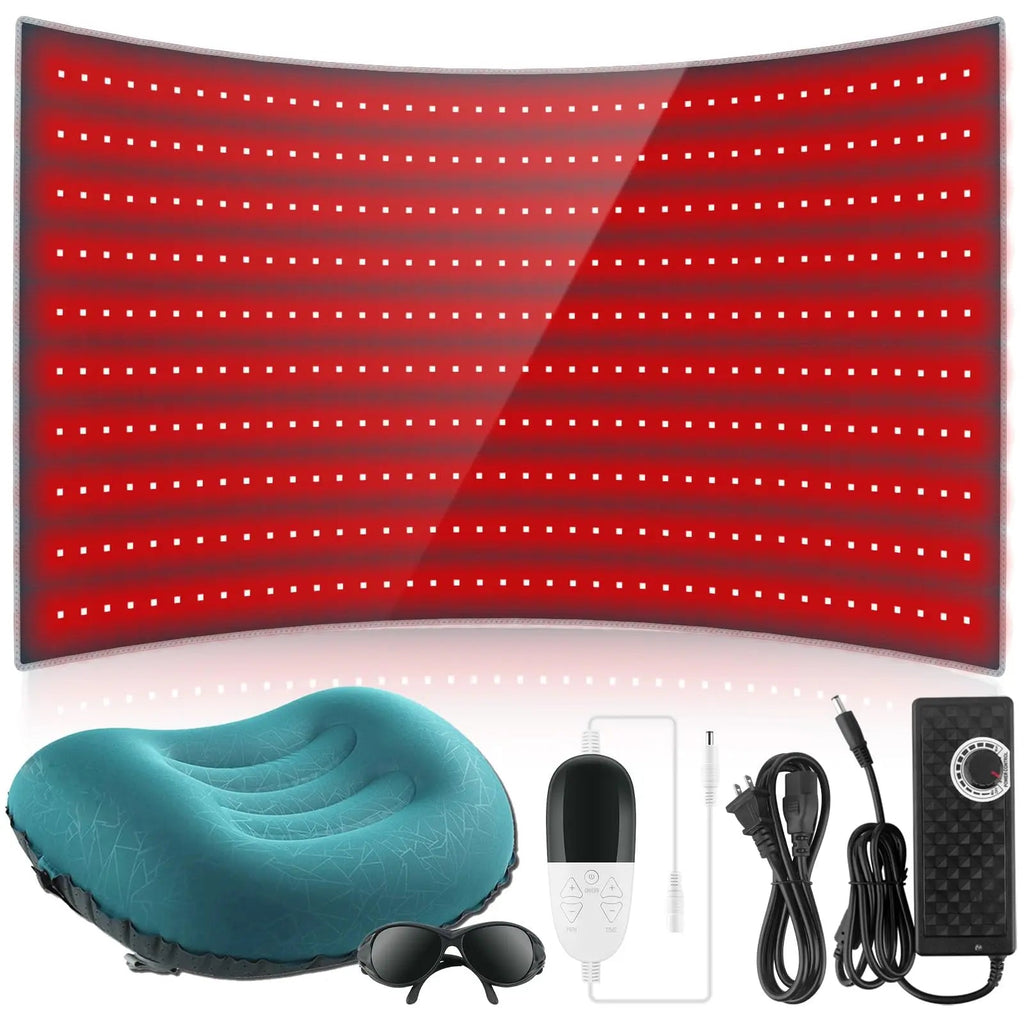 Red Light Therapy Pad 38 * 23.6 in - Red Light Therapy Body, 400 LEDs Using 660nm Red Light Rutollmit Au supplements