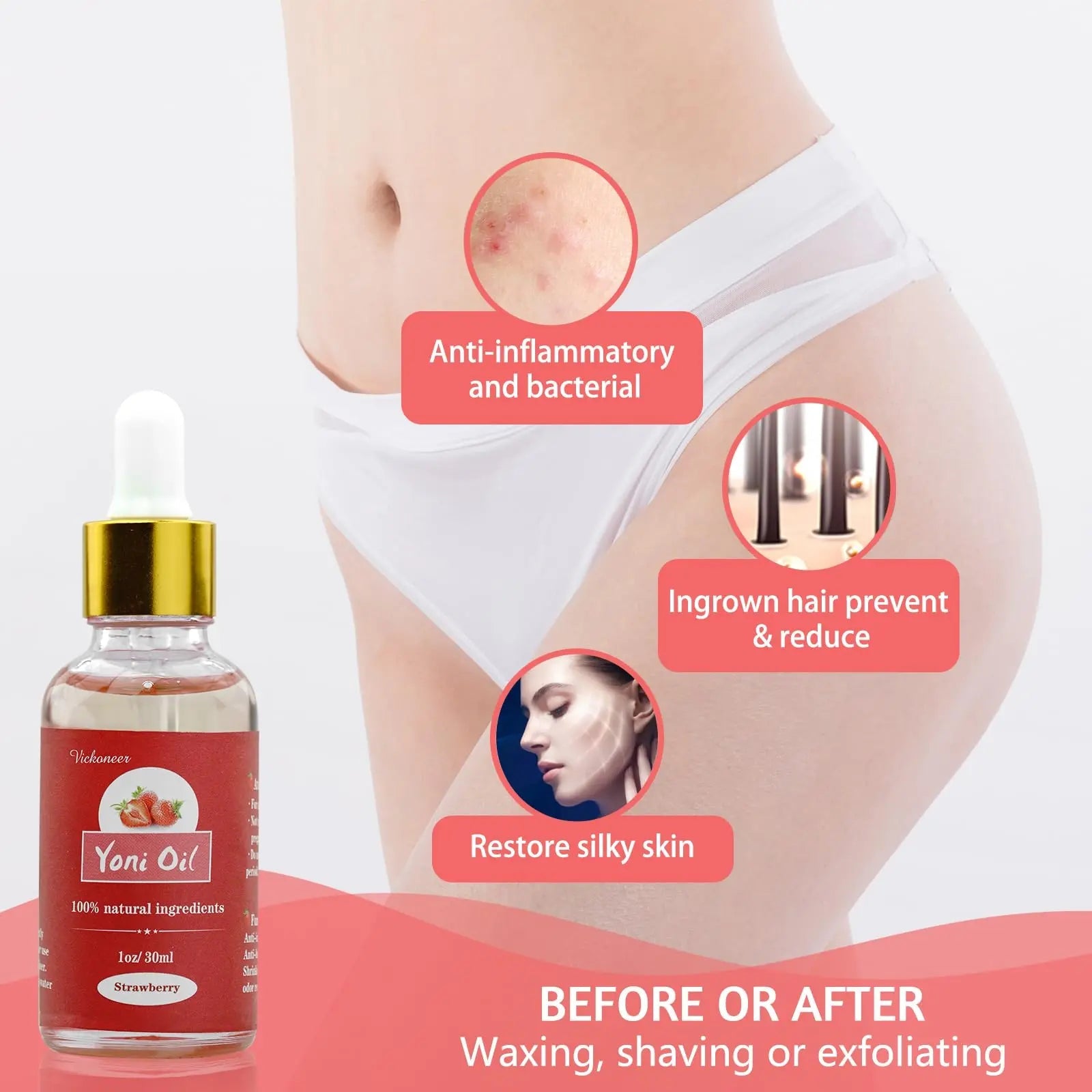 3 Pack Feminine Wash Yoni Bar Yoni Oil Set for Women, Yoni Wash for Balance Vagina PH Wetness tovaginsh Au supplements