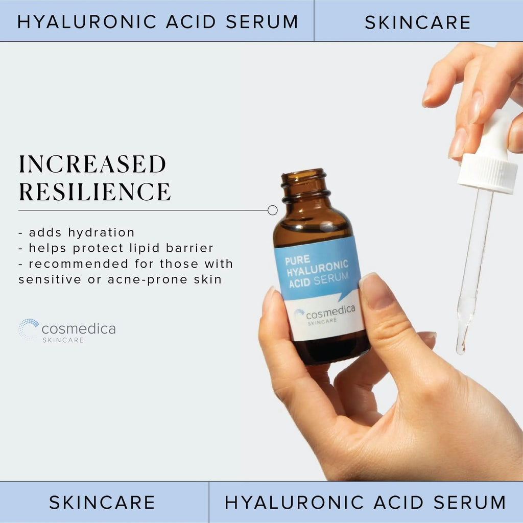 Hyaluronic Acid Serum for Skin 100% Pure Anti Aging Serum Intense Hydration Cosmedica Skincare Au supplements