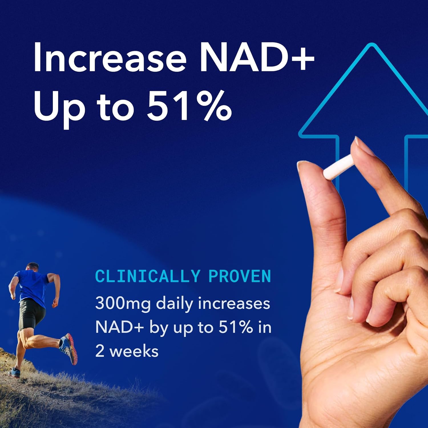 TRU NIAGEN Patented NAD Supplement for Brain Function, Anti Aging & Cell Regeneration, Niagen, 60 300mg Servings | Supports Cellular Energy, Muscle | Nicotinamide Riboside (NR) Take 2 Daily | 1 Bottle TRU NIAGEN Au supplements