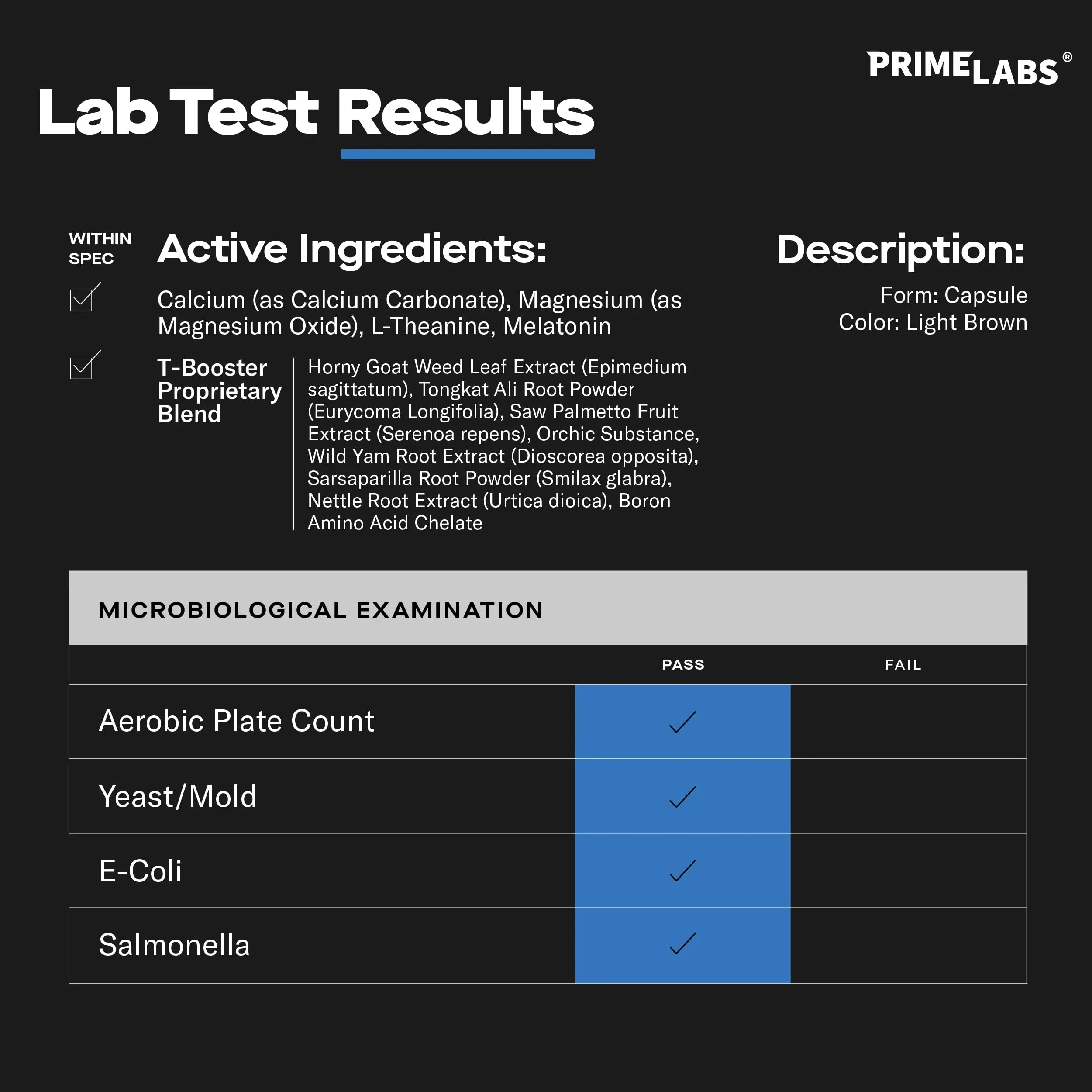 Prime Labs Night Duty - Nighttime Testosterone Booster & Sleep Support - PM Rest & Muscle Recovery Supplements - 60 Count Prime Labs Au supplements