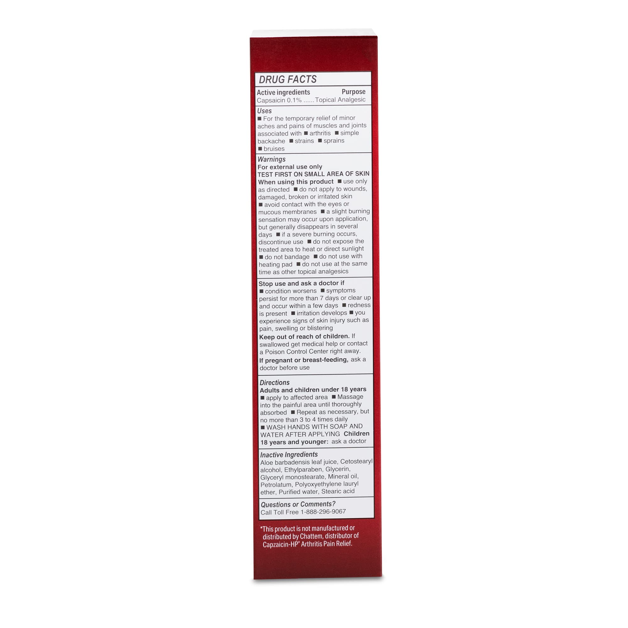 Globe (3 Pack) Capsaicin 0.1% High Potency Pain Relief Cream, Unscented (2 oz) Deep Penetrating Relief from: Arthritis, Muscle, Joint and Back Pain Globe Au supplements