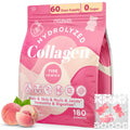 OHaboth Collagen Gummies for Women, Hydrolyzed Collagen Peptides Type I, II, III, V, X, 0 Sugar - Collagen Gummies for Skin, Wrinkles, Hair, Nails