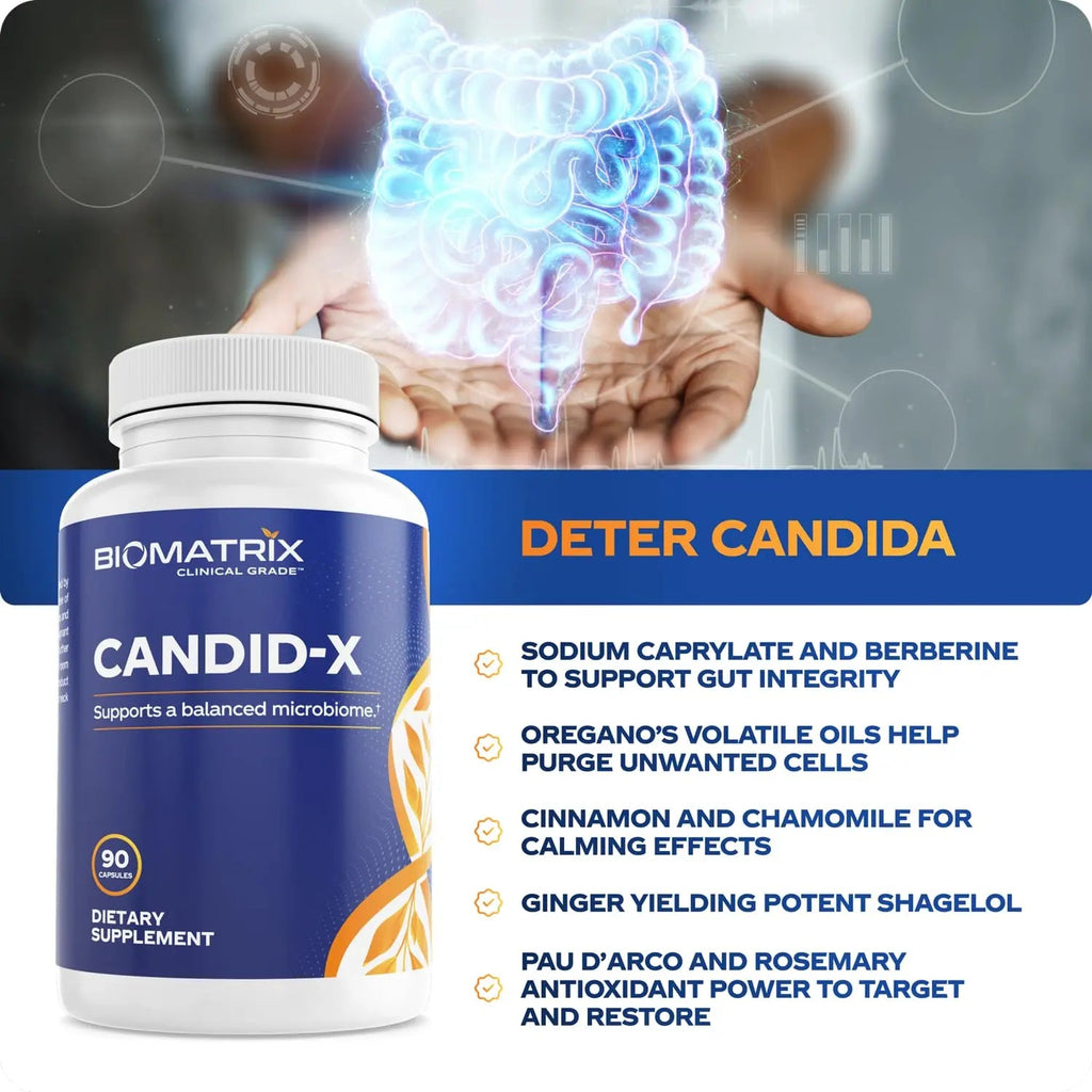 BioMatrix Candid-X Gut Cleanse with Berberine, Oregano, Sodium Caprylate, Chamomile, Ginger BioMatrix Au supplements