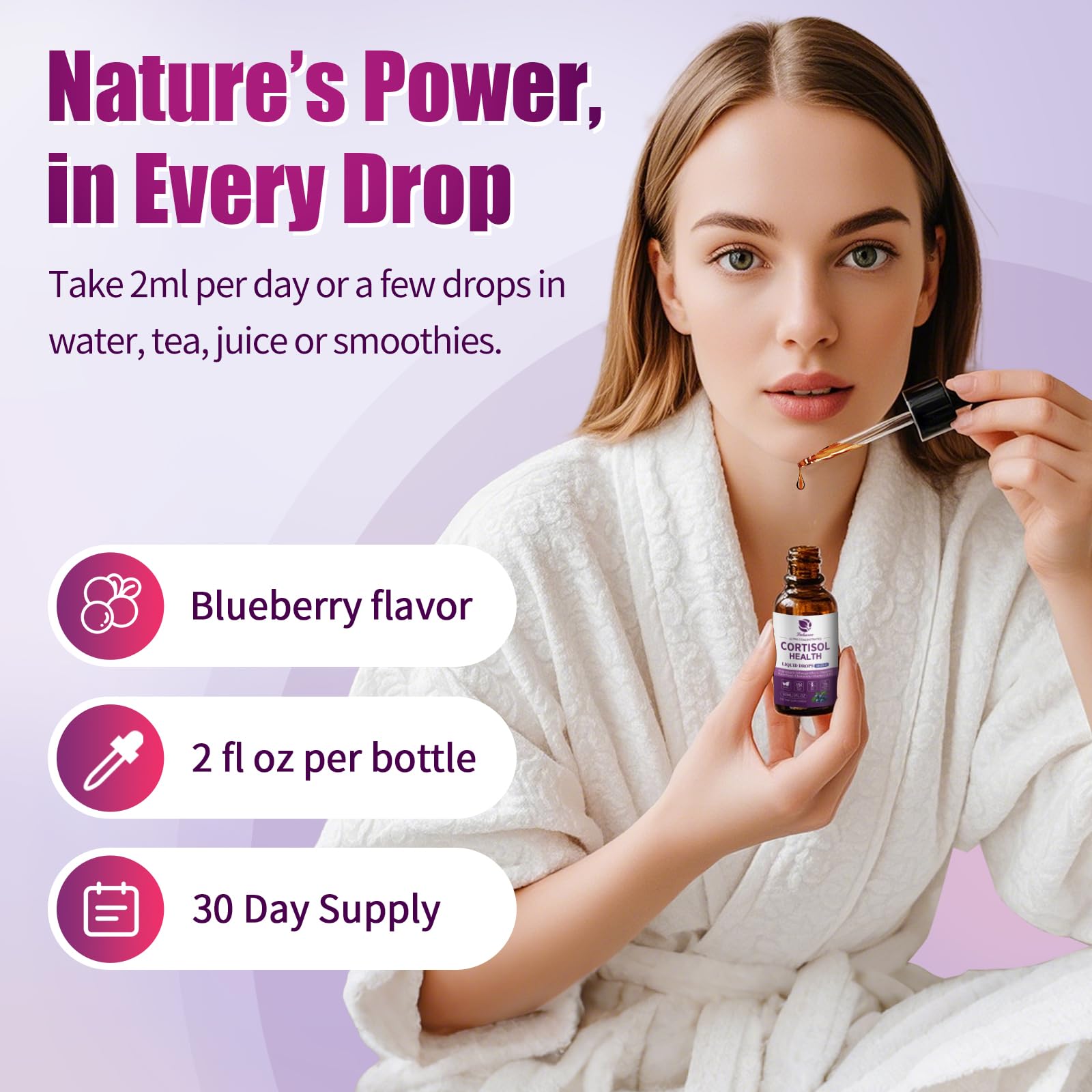 Lukaree Cortisol Supplements for Women, 10 in 1 Cortisol Reducer Detox with Ashwagandha, L-theanine, Kava Kava, Magnesium, Lower Cortisol, Mood, Focus, Sleep Support - 2 FL.OZ, Blueberry Flavor Lukaree Au supplements