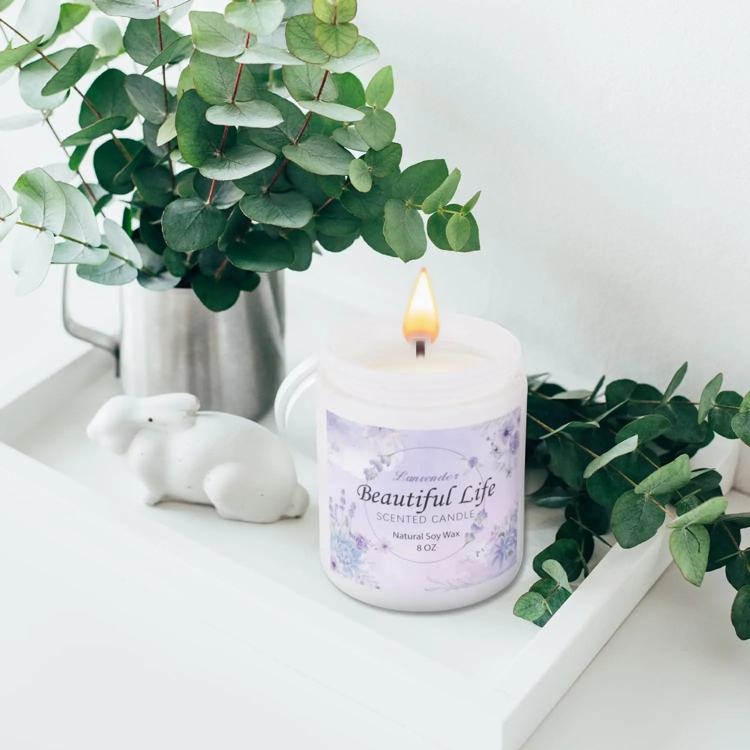 AMIDONSO Lavender Candles for Home Scented,8 oz Aromatherapy Candles Gift,45 Hour Long AMIDONSO Au supplements