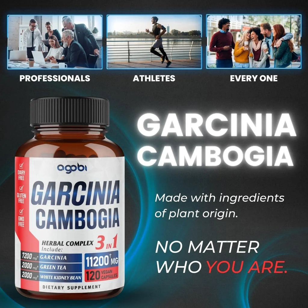 agobi 3in1 Garcinia Cambogia Extract Capsules - 11200mg Herbal Supplement for Body Health agobi Au supplements