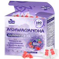 3000mg Ashwagandha Gummies for Women & Men, 180 Count | Extra Strength Ashwagandha Supplement for Stress, Relaxation & Immune Support | Magnesium, Rhodiola, L-Theanine, D3 | Sugar Free Mixed Berry Myrtaverde Au supplements