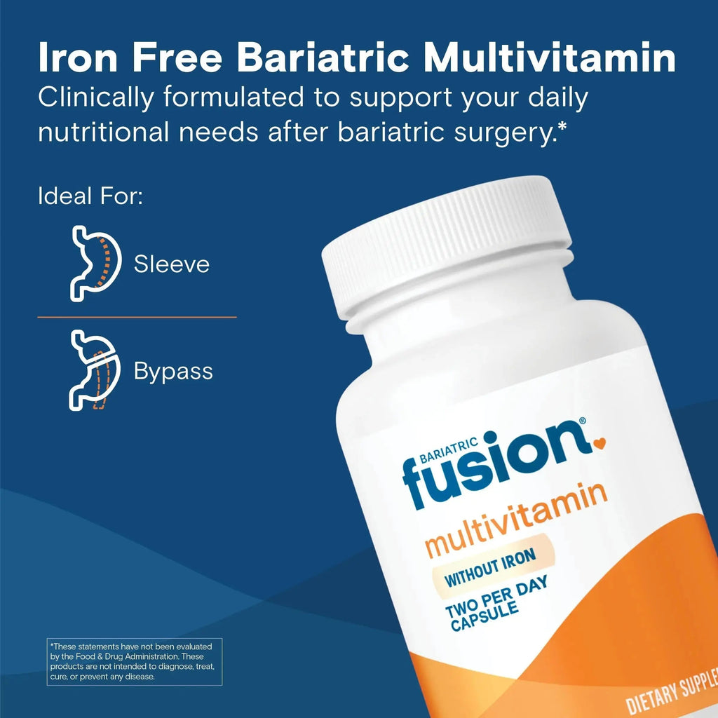 Bariatric Fusion Bariatric Multivitamin Without Iron | Post Bariatric Surgery Patients | Iron Free Bariatric Vitamin Bariatric Fusion Au supplements