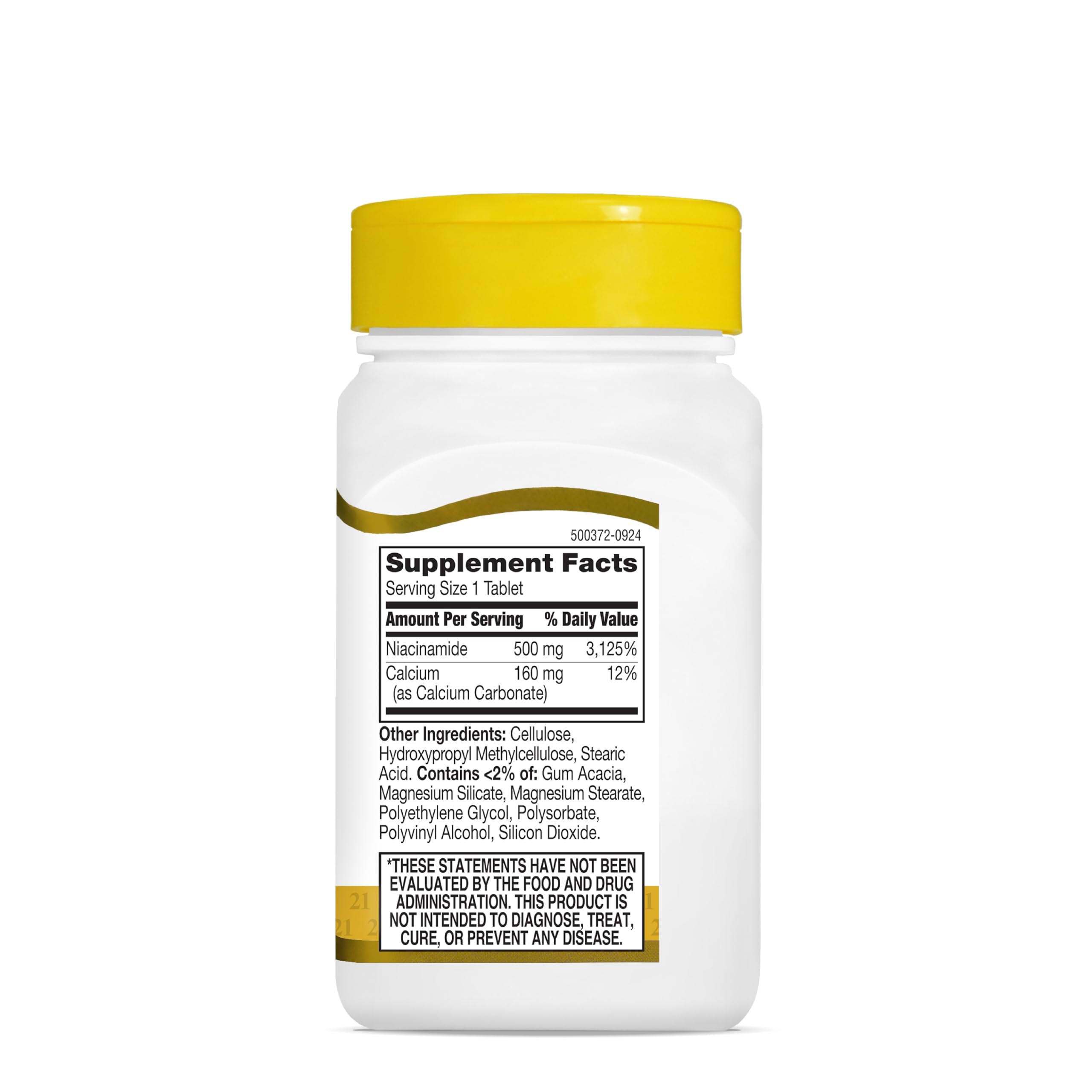 21st Century Niacinamide 500 mg Prolonged Release Tablets, 110 Count