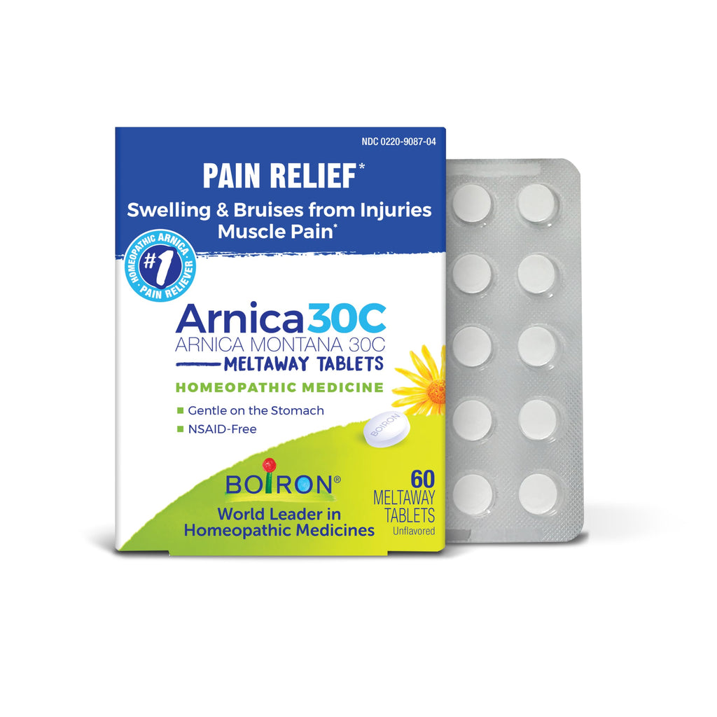Boiron Arnica 30C Tablets for Pain Relief from Muscle Pain, Joint Soreness, Swelling from Injury or Bruises - 60 Count Boiron Au supplements