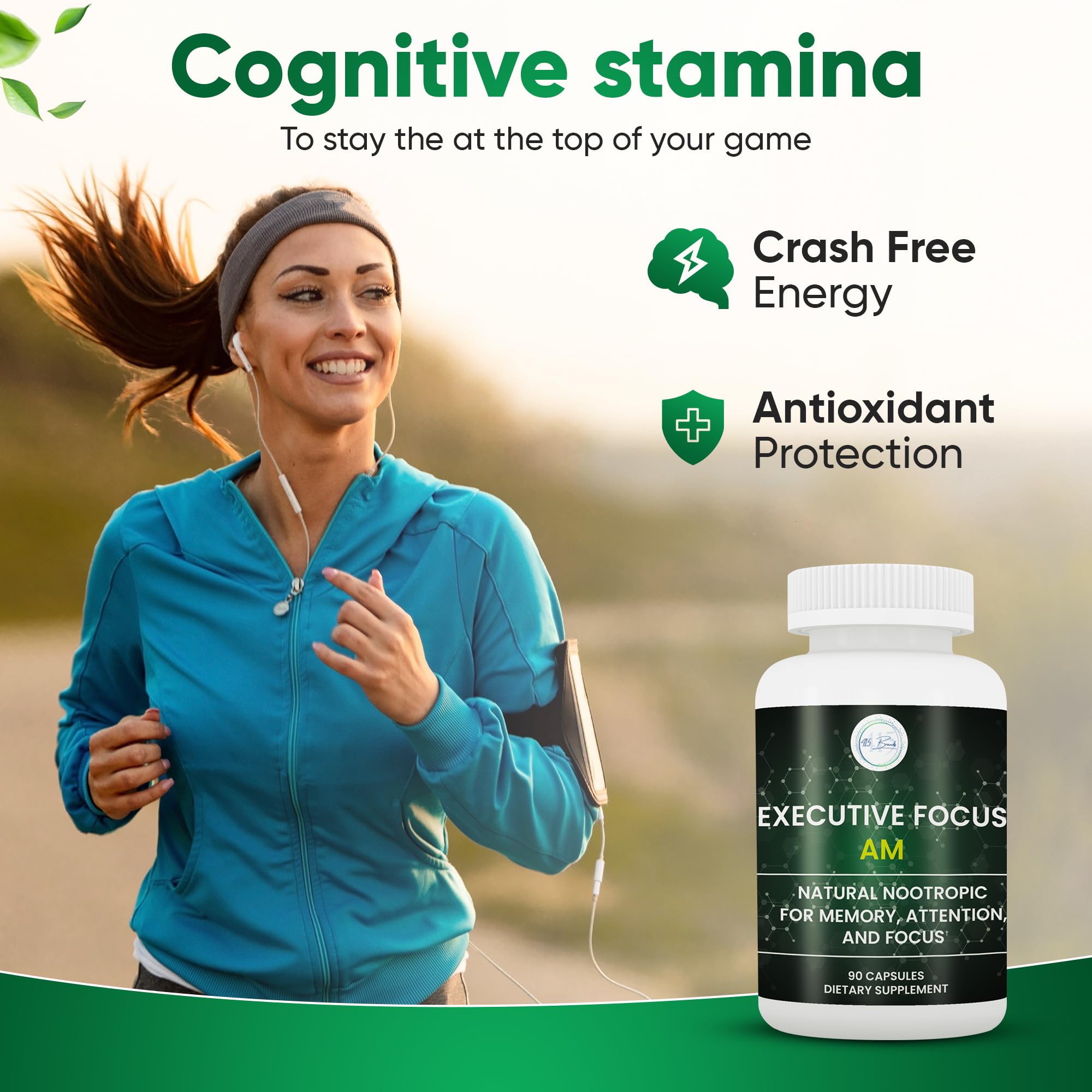 12-in-1 Natural Nootropic Brain Supplement for Memory and Focus, Nootropic for Men & Women, Brain Support Pill for Adults, Brain Vitamins - Focus 30 Day Supply Executive Focus Au supplements