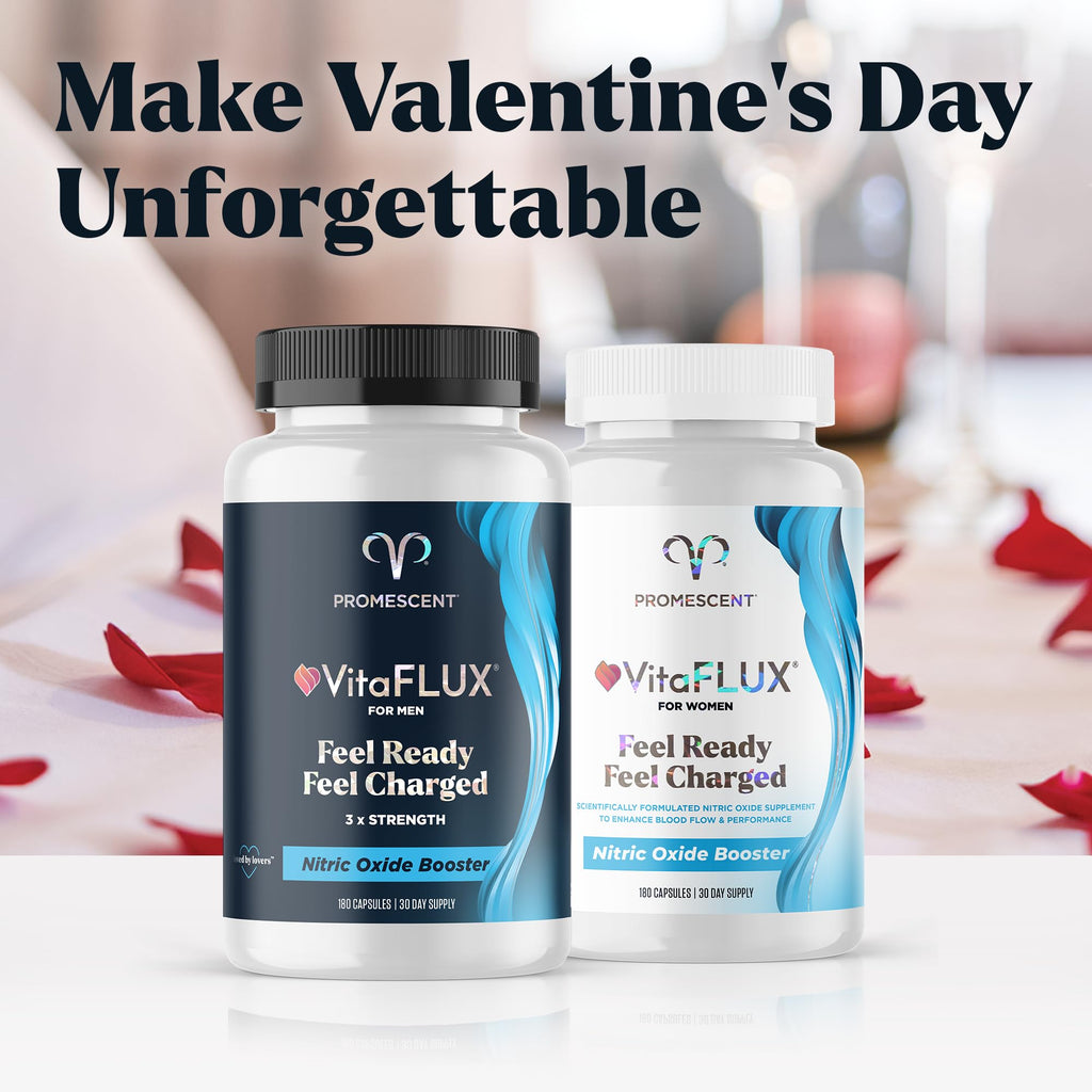 Promescent VitaFLUX Women's Nitric Oxide Booster Supplement, Boost Energy & Performance - Therapeutic Dose of Essential Amino Acids L Arginine, L Citrulline, L Carnitine, Zinc (180 Capsules) Promescent Au supplements
